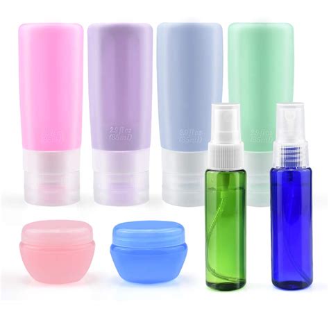 containers that store liquid makeup.